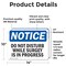 Signmission Do Not Disturb While Surgery Is In Progress, 14 in W x Rectangle, Vinyl Decal OS-2PACK-NS-D-1014-L-11149 - alternate 2